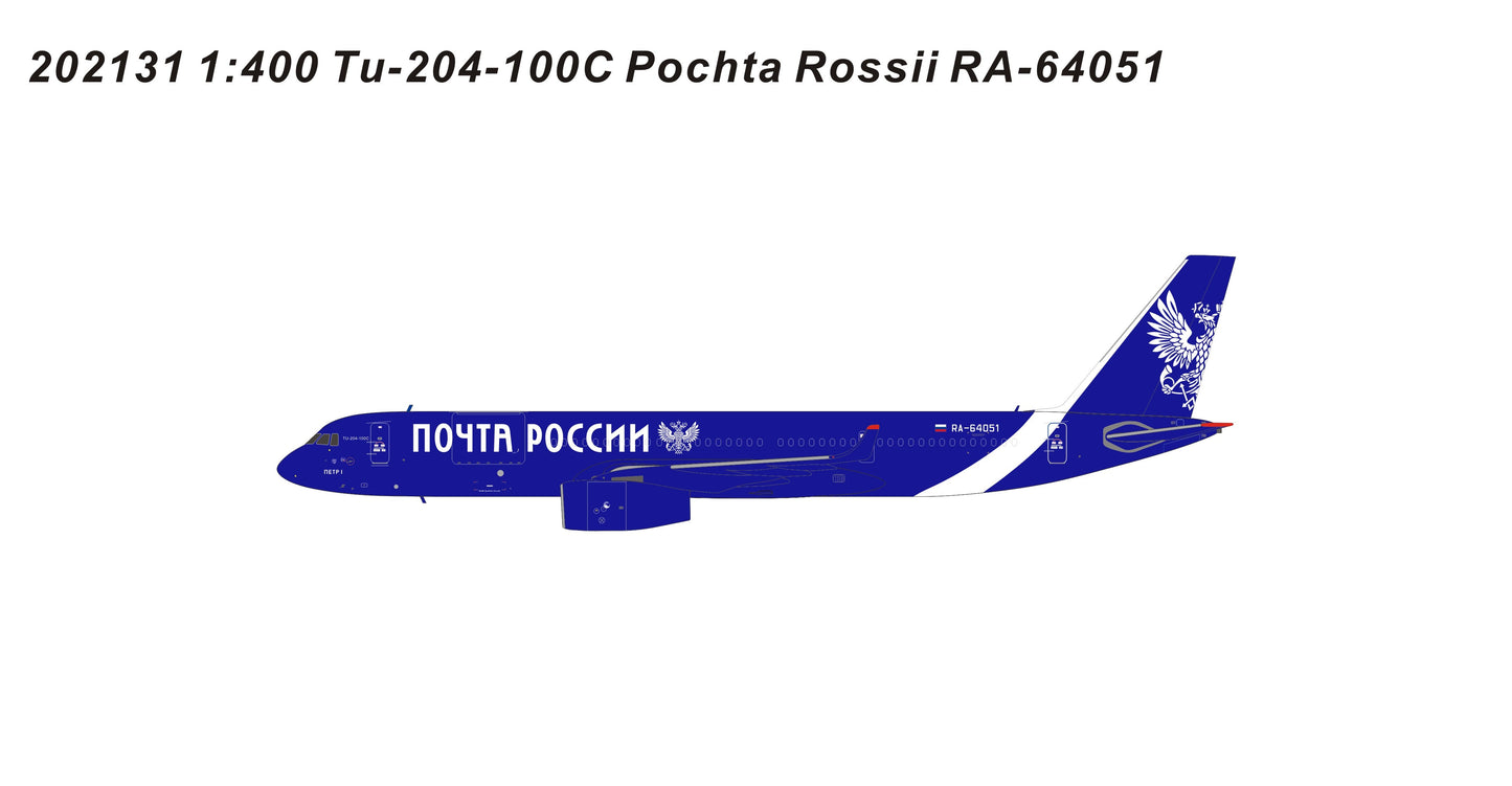 1/400 Pochta Rossil Tu204-100C "Russian Post Livery" Panda Models 202131