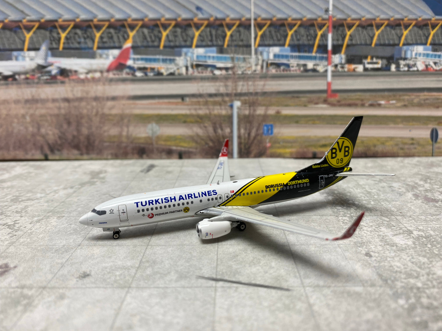 *1/400 Turkish Airlines B 737-800 "Borussia Dortmund" Phoenix Models PH4THY1363
