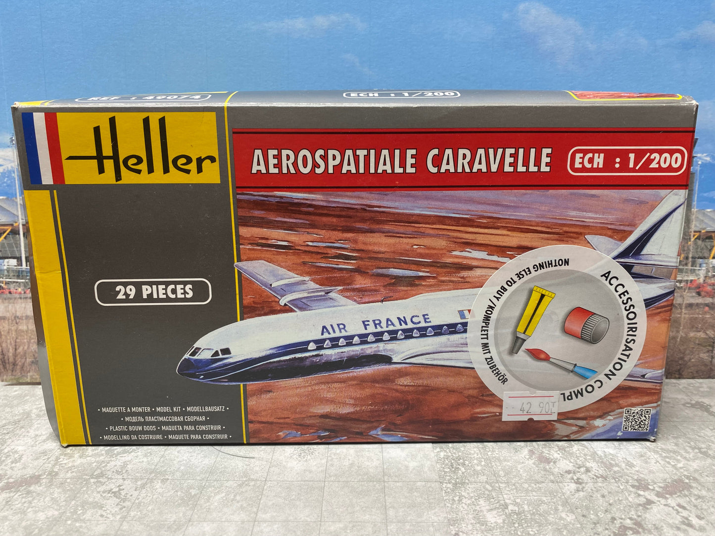 *1/200 Air France Aerospatiale Caravelle Heller 49074