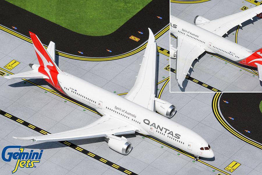*PREORDER* 1/400 Qantas Airways B 787-9 *Flaps Down* Gemini Jets GJQFA1995F - Midwest Model Store