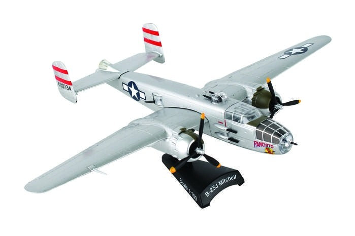 1/100 US Army B-25J Mitchell *Comes with Stand, No-Box* Daron Postage Stamp 430734